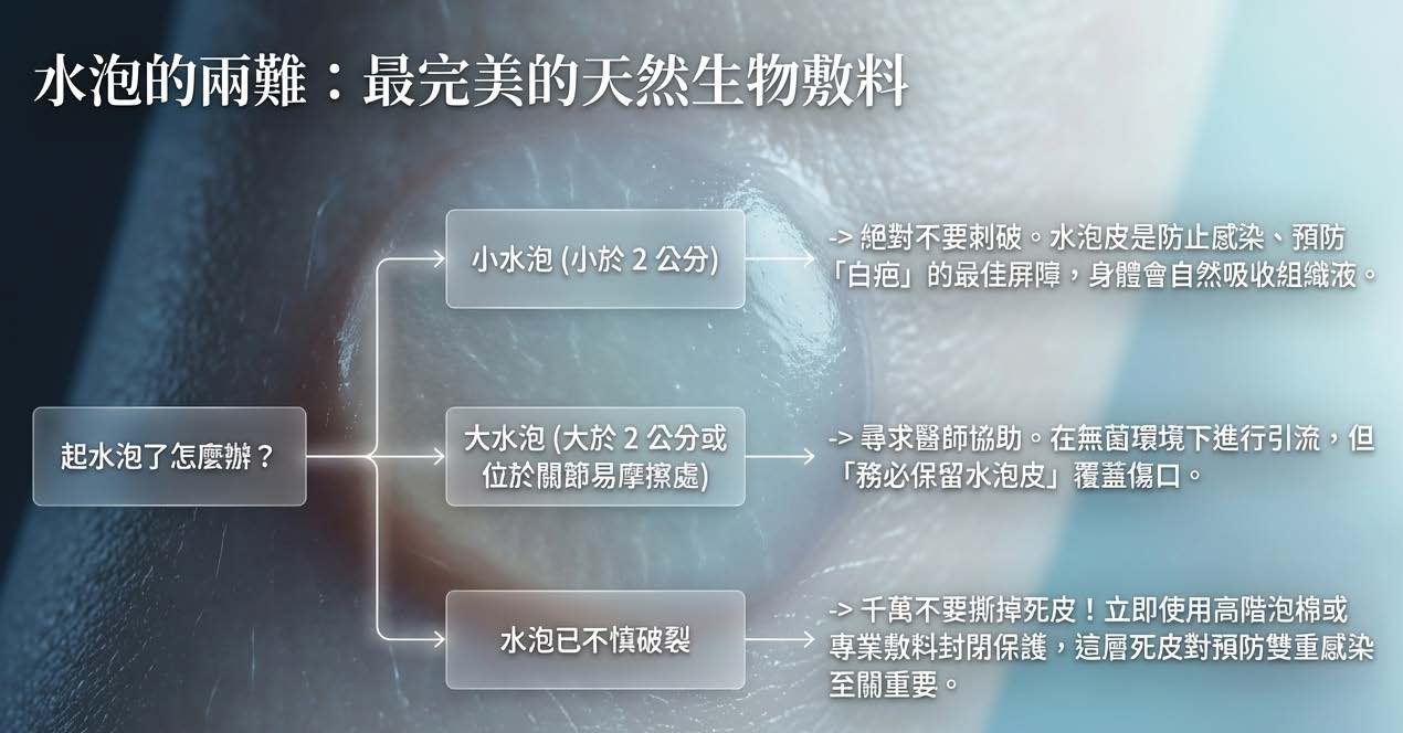 燙傷水泡處理方式與天然生物敷料觀念