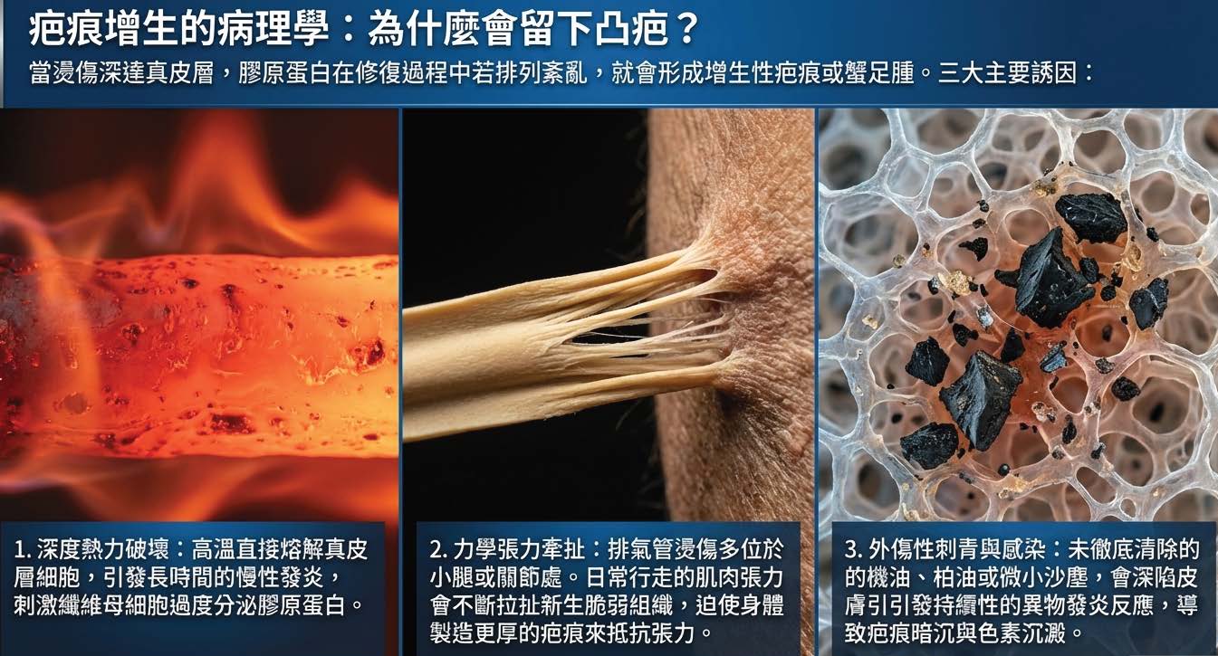 疤痕增生病理學與肥厚性疤痕成因