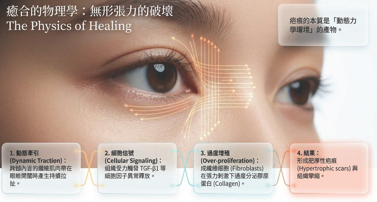 疤痕癒合的物理學與張力